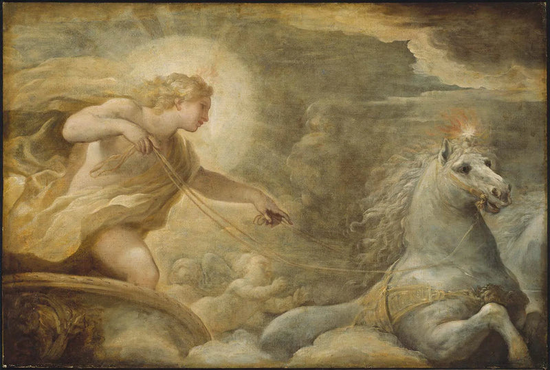 Apollon em seu carro de guerra - Luca Giordano