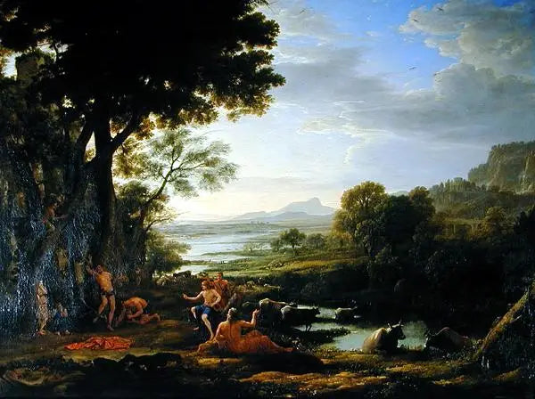 Apollon esfolando Marsyas - Claude Lorrain