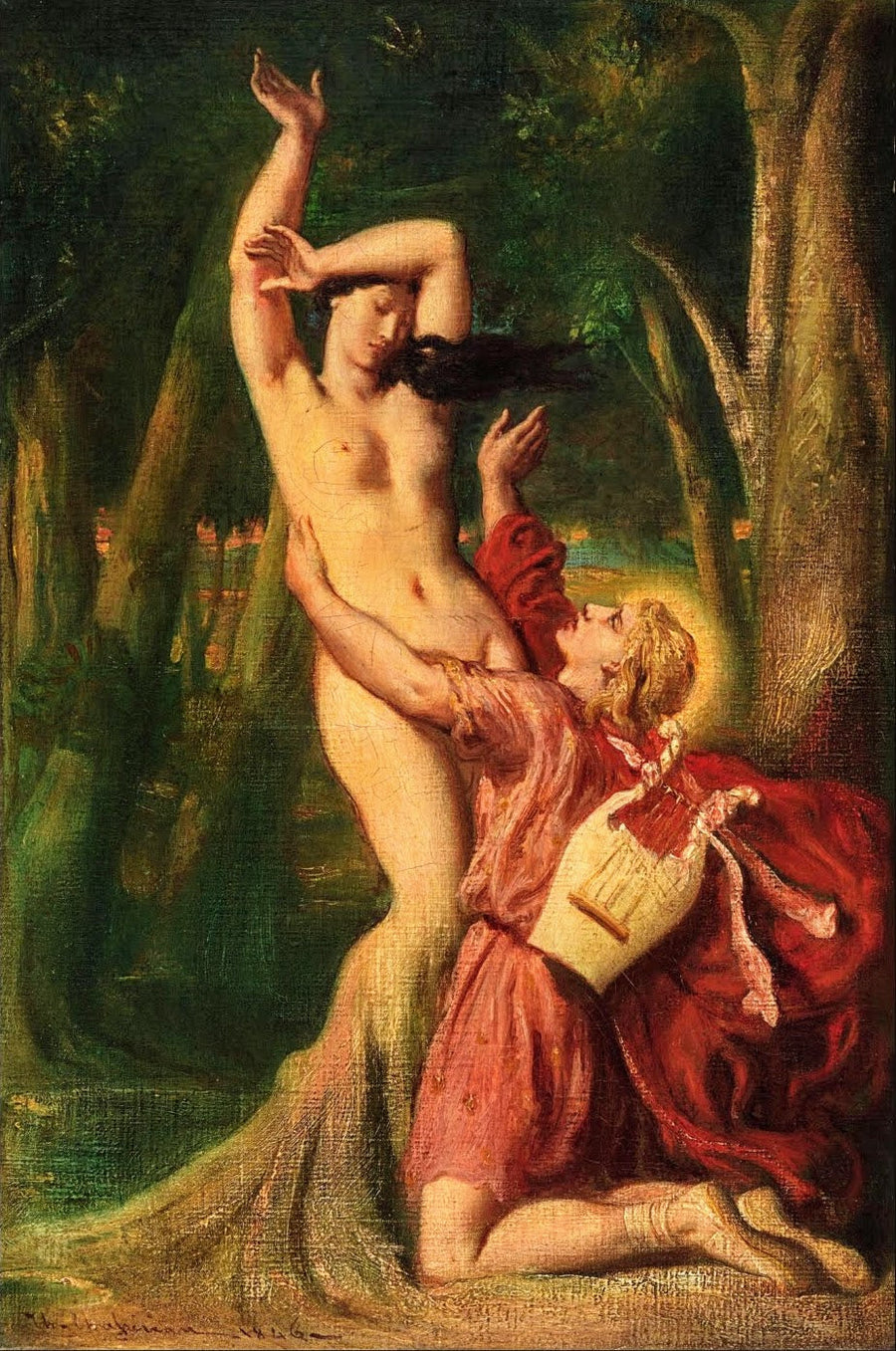 Apollon e Dafne - Théodore Chassériau