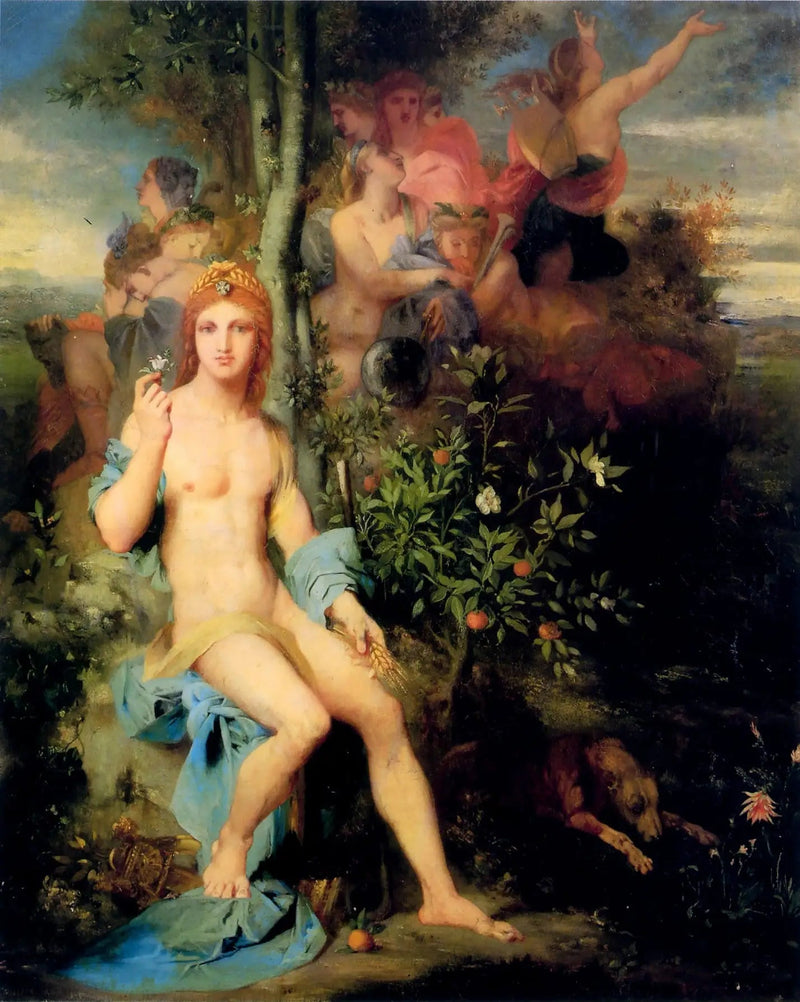 Apollon e as Nove Musas - Gustave Moreau