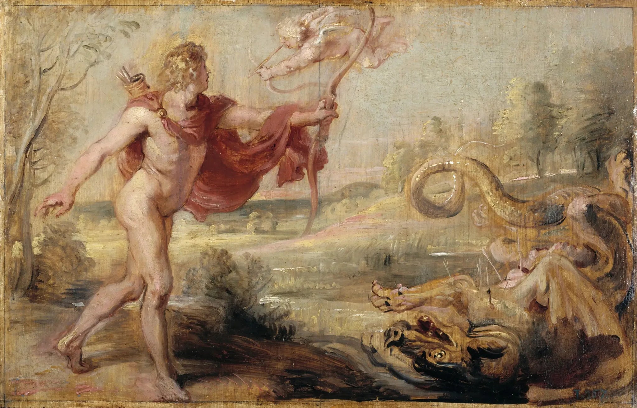 Apollon et Python - Peter Paul Rubens image 1 reproduction de peinture à l’huile