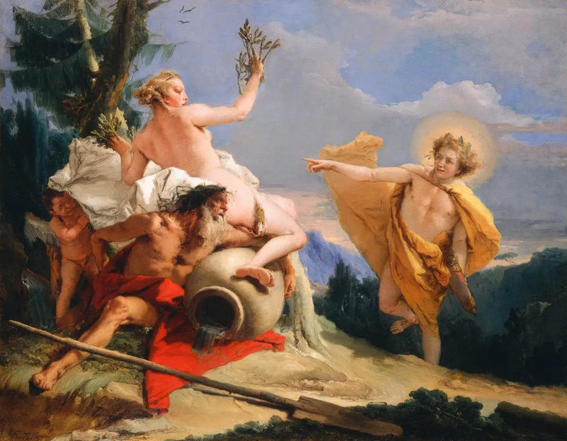 Apolo perseguindo Dafne - Giovanni Battista Tiepolo