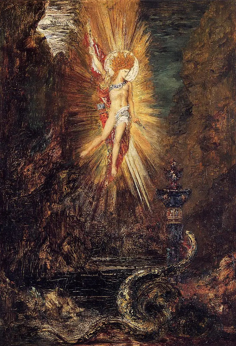 Apollon Vencedor da Serpente Python - Gustave Moreau