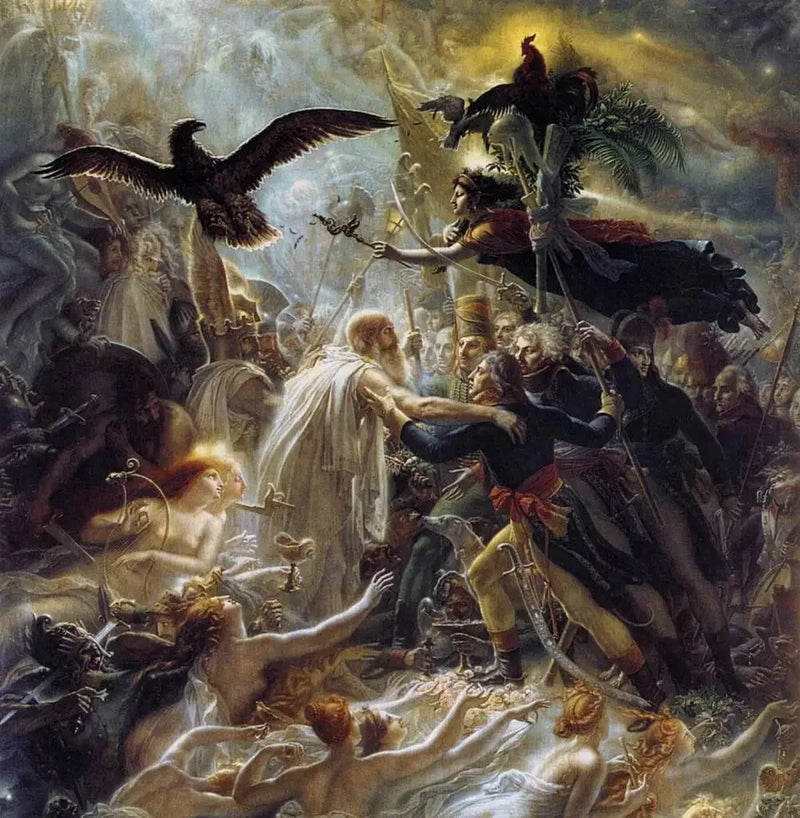 Apoteose dos heróis franceses mortos pela pátria durante a guerra da liberdade - Anne-Louis Girodet