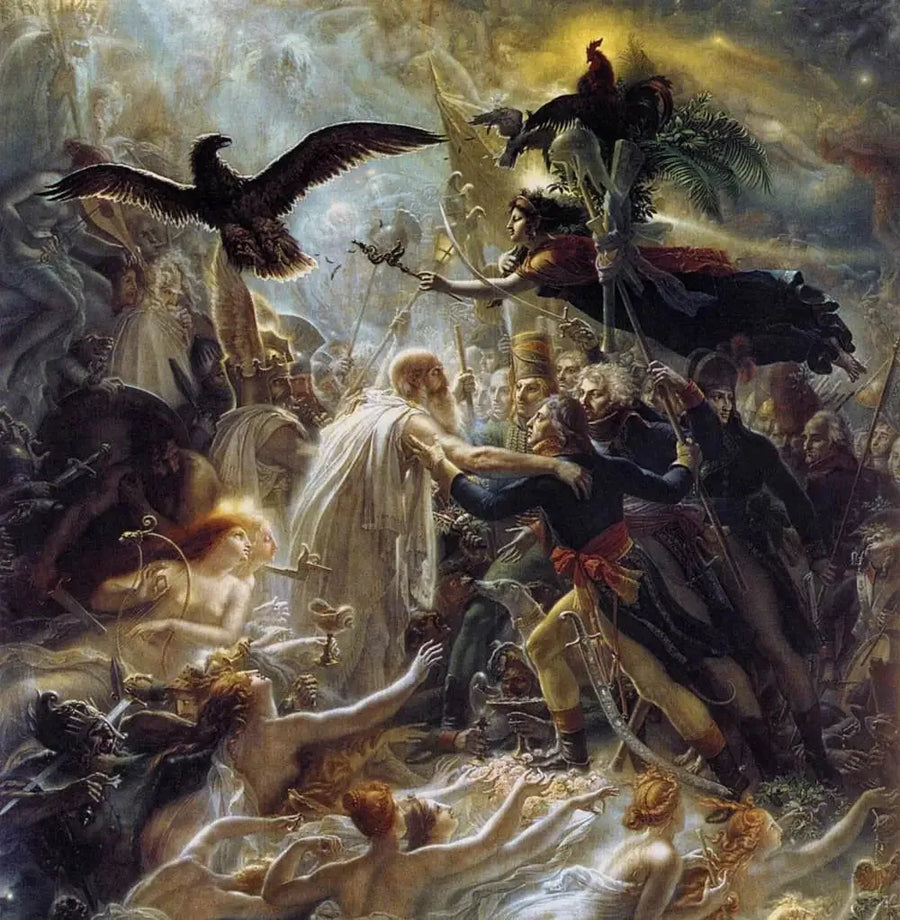Apoteose dos heróis franceses mortos pela pátria durante a guerra da liberdade - Anne-Louis Girodet