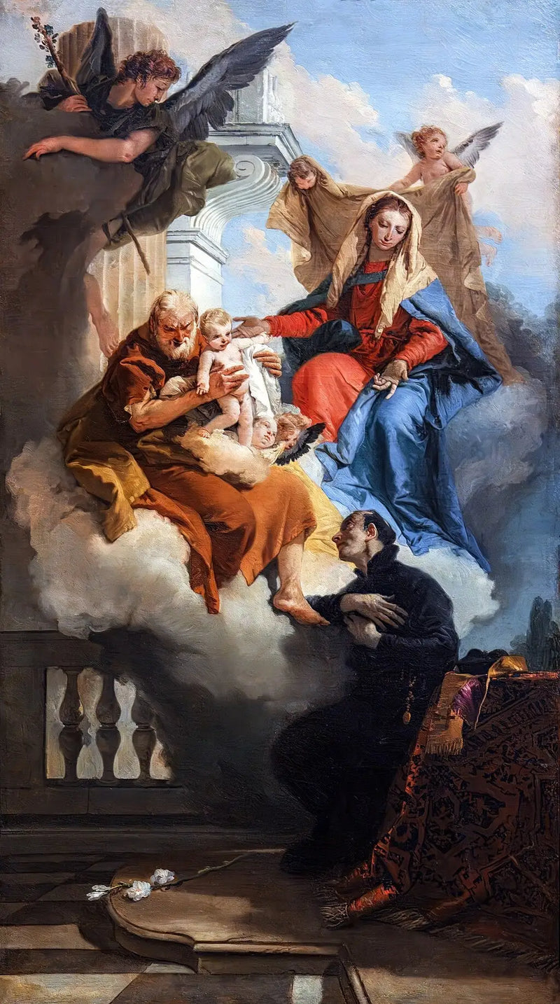 Aparição da Sagrada Família em Gaétan de Thiene - Giovanni Battista Tiepolo