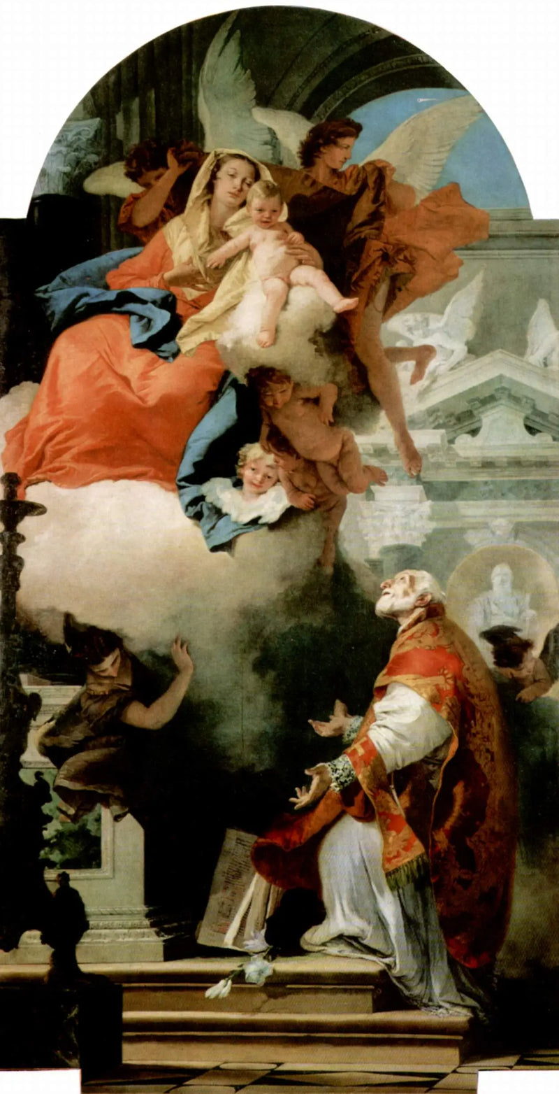 Aparição da Virgem a São Filipe Néri - Giovanni Battista Tiepolo