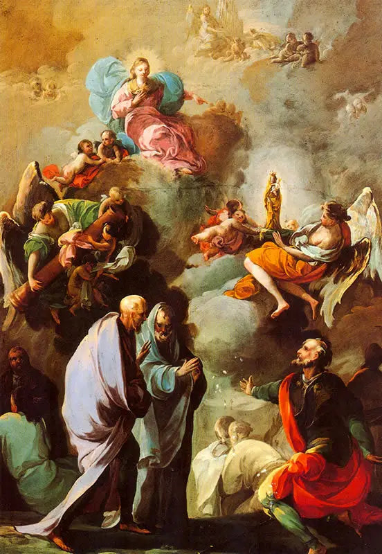 Aparição da Virgem do Pilar a São Tiago e a seus discípulos de Saragoça - Francisco de Goya