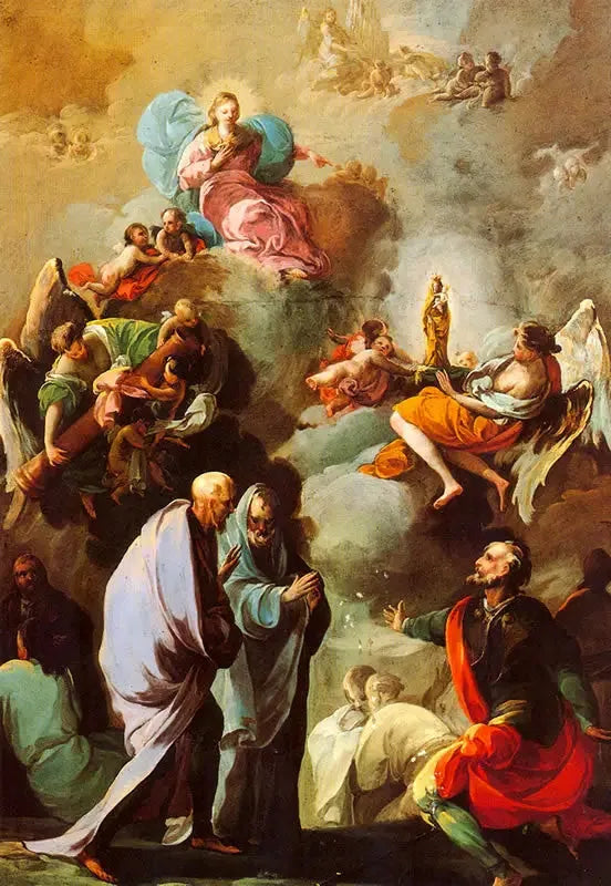 Aparição da Virgem do Pilar a São Tiago e a seus discípulos de Saragoça - Francisco de Goya
