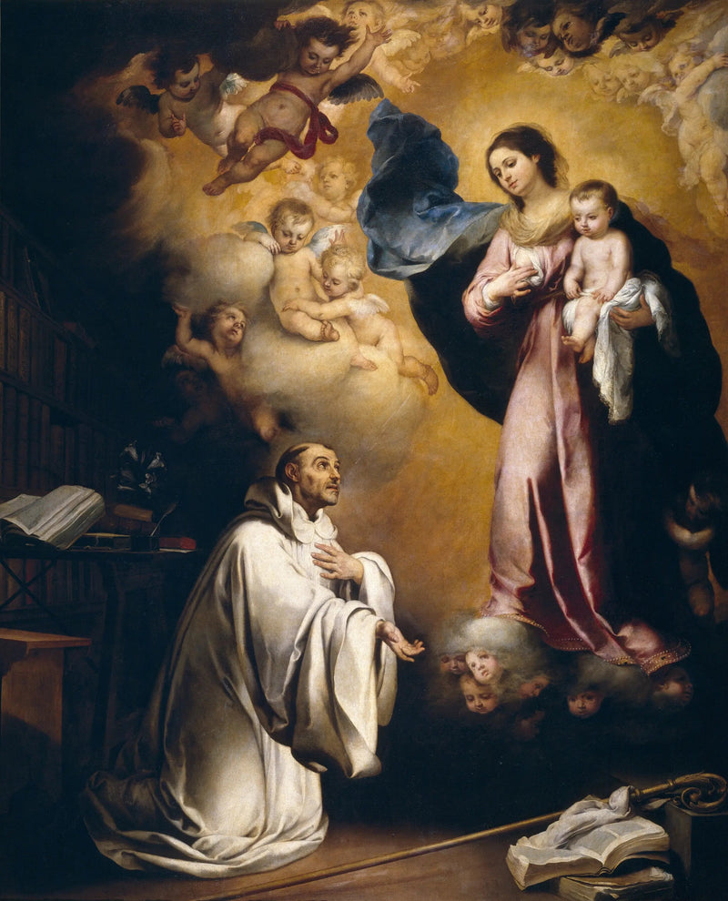 Aparição da Virgem Maria a São Bernardo - Bartolomé Esteban Murillo