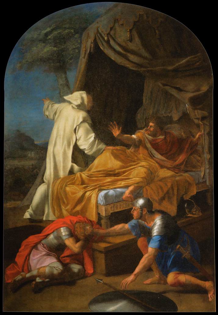 Aparição de São Bruno ao Conde Roger - Eustache Le Sueur