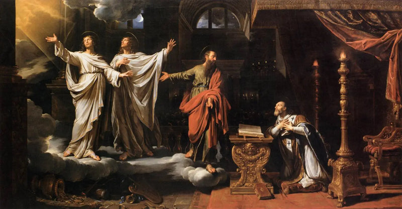 Aparição de São Gervásio e São Protasio em Santo Ambrogio - Philippe de Champaigne