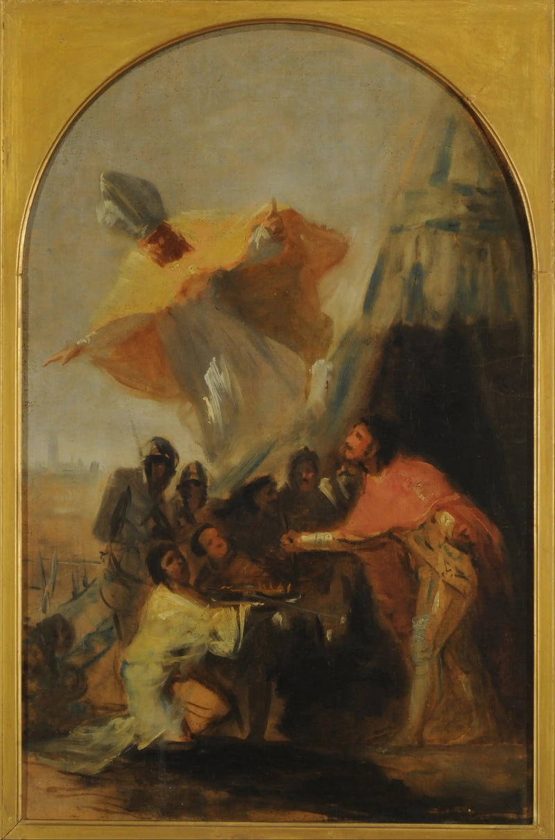 Aparição de São Isidoro a São Fernando, rei, diante das muralhas de Sevilha - Francisco de Goya