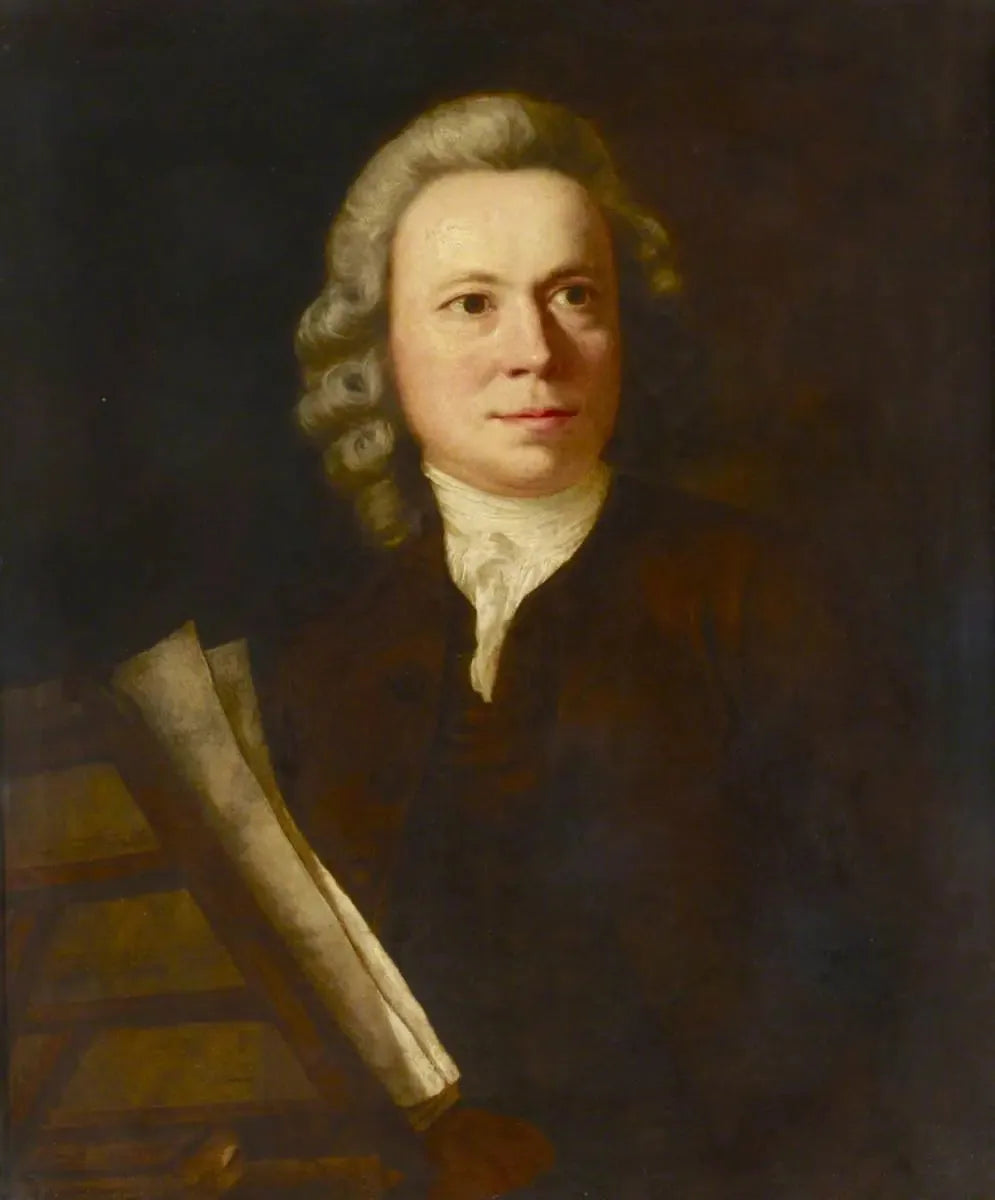 Appelé « Johann Christoph Pepusch (1667–1752) » - Joshua Reynolds image 1 copie peinte à la main à l’huile