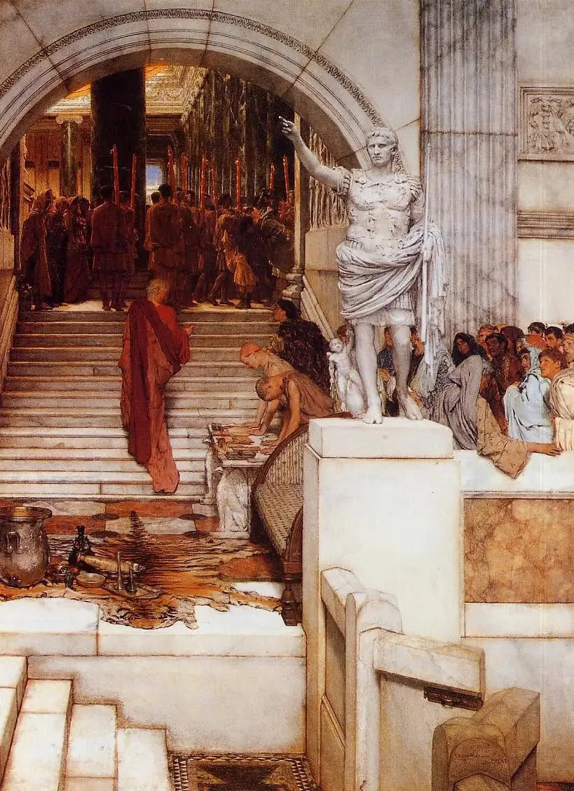 Após a audiência - Lawrence Alma-Tadema