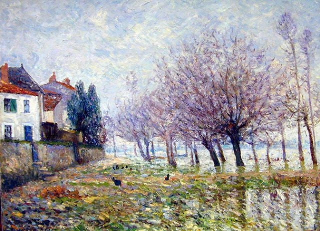 Após a inundação, Haute-Indre, Loire-Inférieure - Maxime Maufra