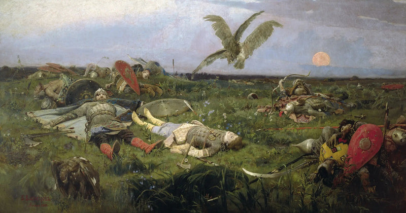 Após a Batalha do Príncipe Igor - Viktor Vasnetsov
