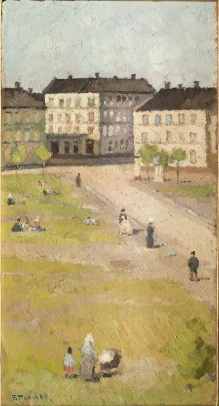 Tarde na praça Olaf Rye - Edvard Munch