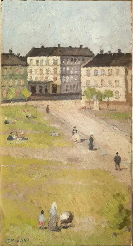 Tarde na praça Olaf Rye - Edvard Munch