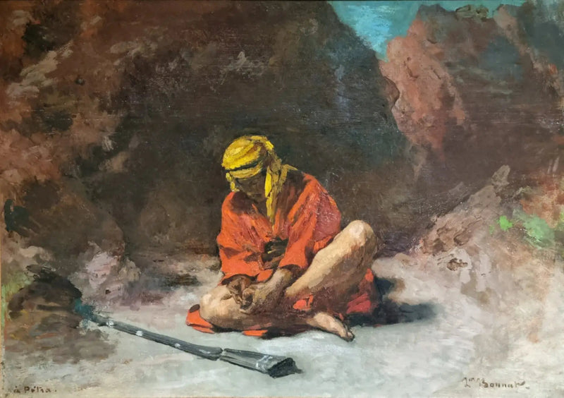 Árabe removendo uma espinha do pé - Léon Bonnat
