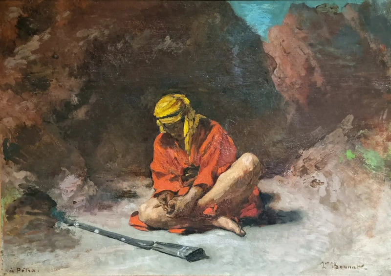 Árabe removendo uma espinha do pé - Léon Bonnat