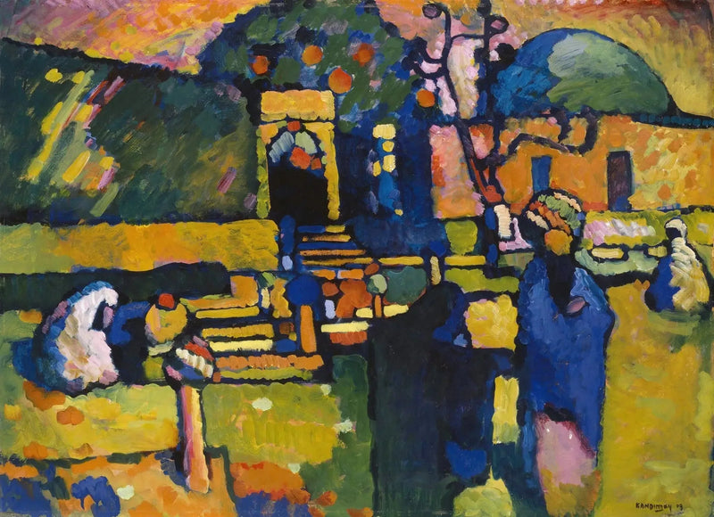 Árabes (cemitério) - Vassily Kandinsky