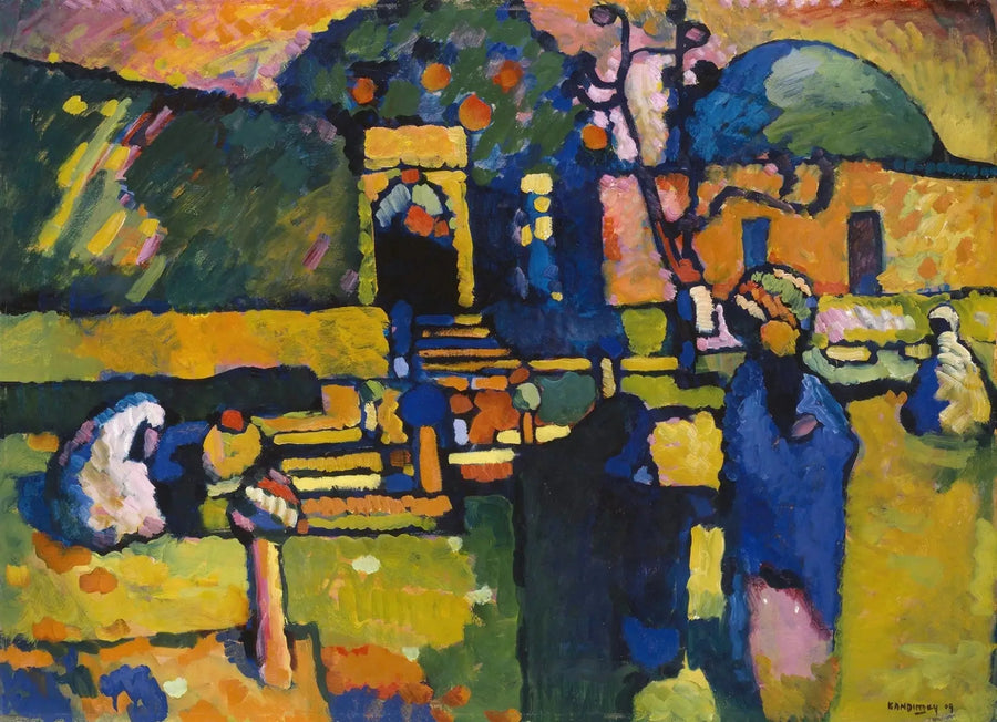Árabes (cemitério) - Vassily Kandinsky