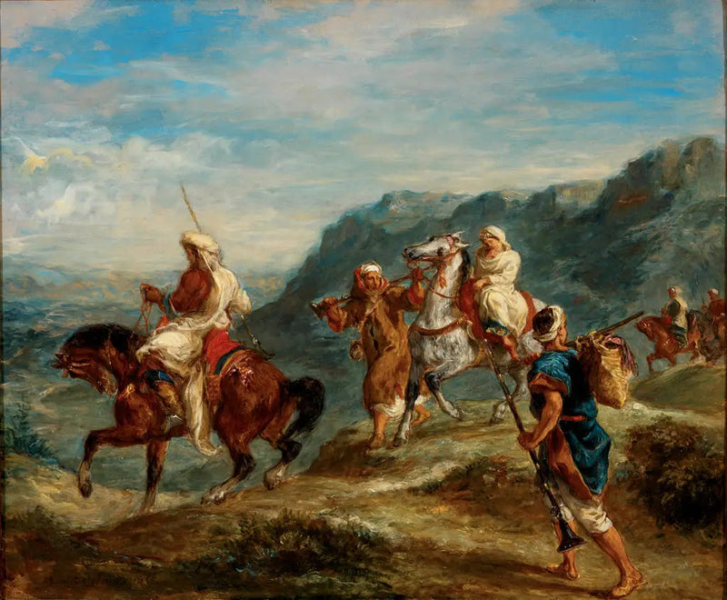 Árabes em viagem - Eugène Delacroix