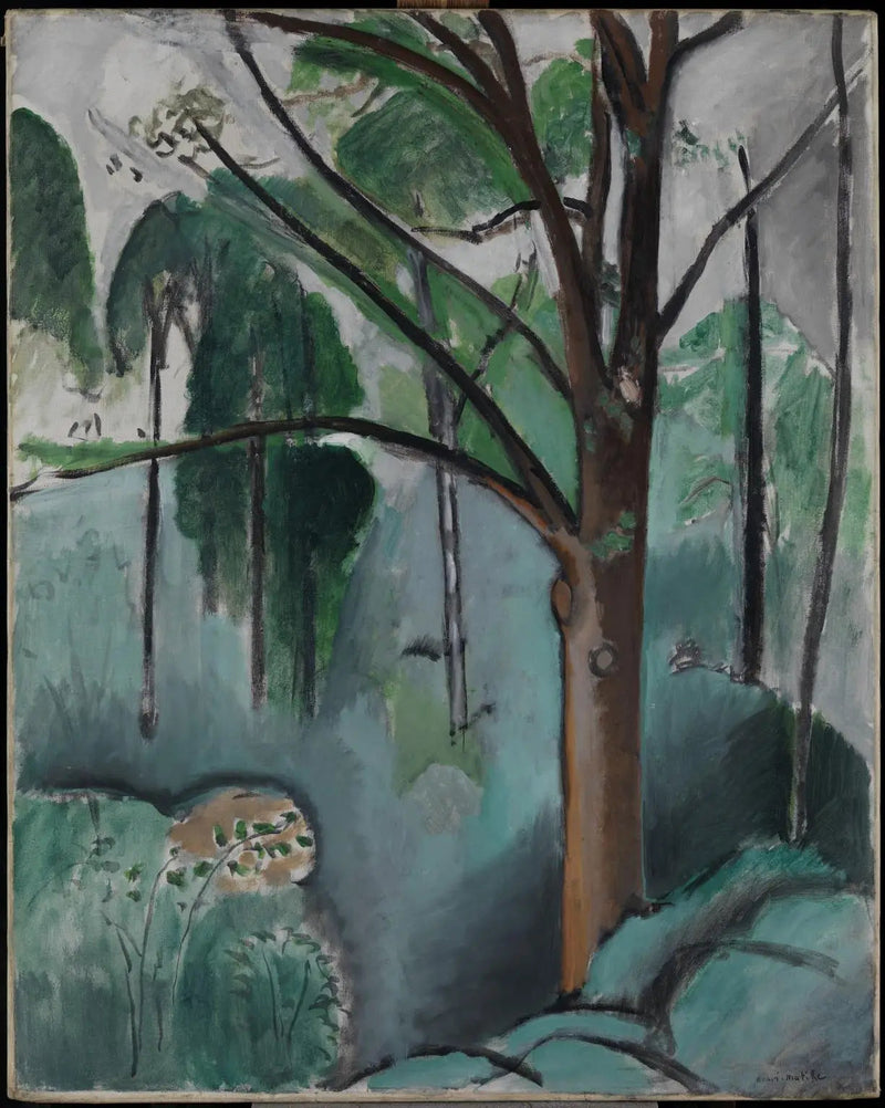 Árvore perto do lago de Trivaux - Henri Matisse