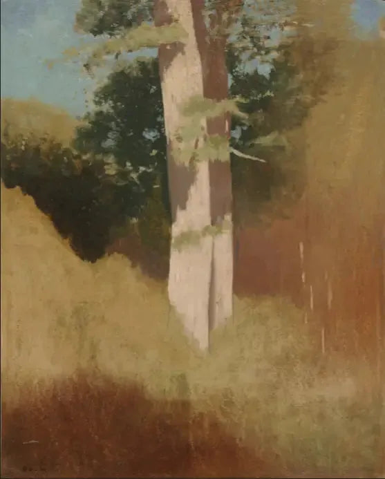 Árvores no céu azul - Odilon Redon