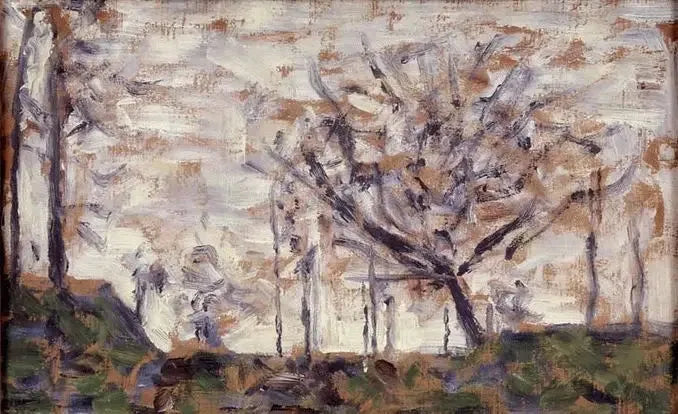 Arbres, hiver - Georges Seurat image 1 reproduction artisanale de tableau