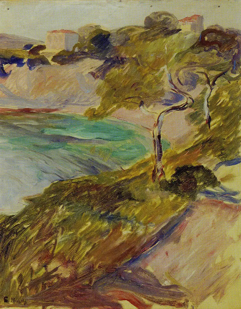 Árvores perto do Mediterrâneo - Edvard Munch