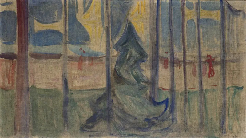 Árvores perto do mar (Frise Reinhardt) - Edvard Munch