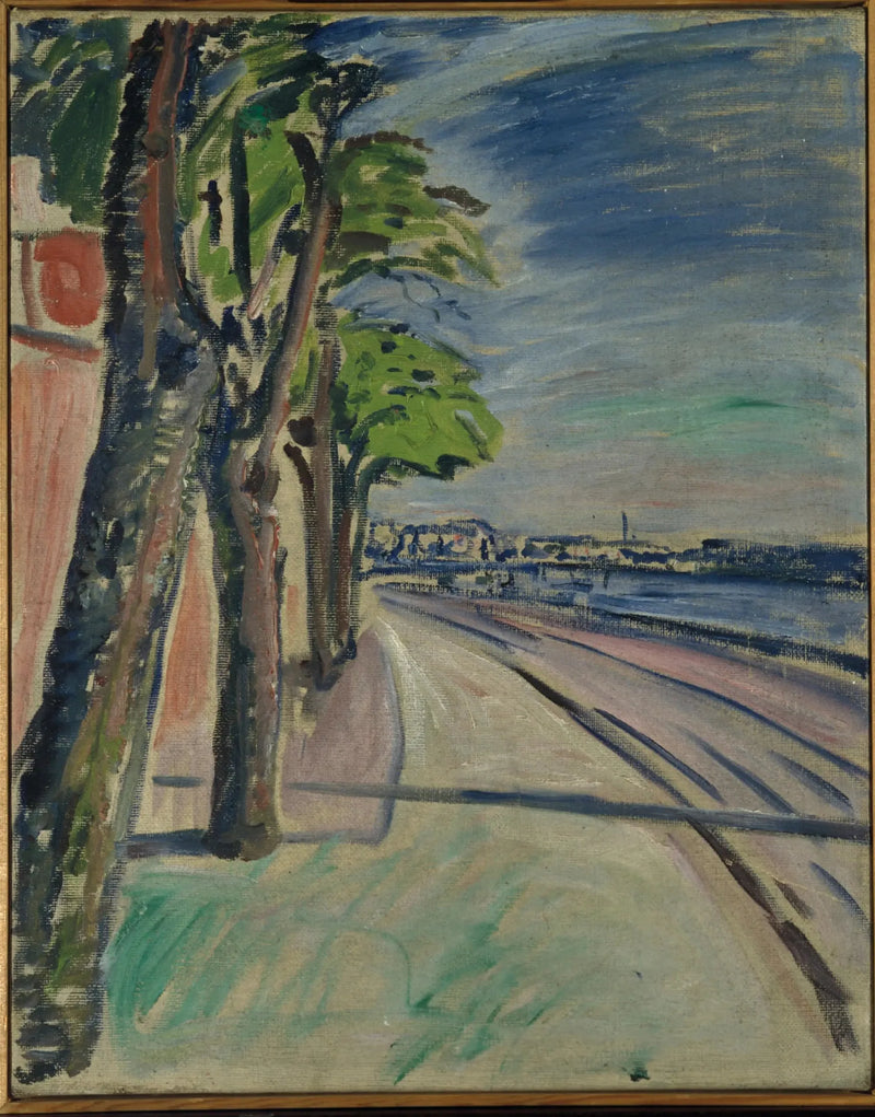Árvores perto do canal - Edvard Munch