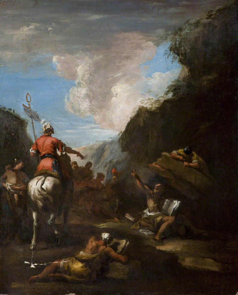 Arquimedes e Hierão no assento de Siracusa - Sebastiano Ricci