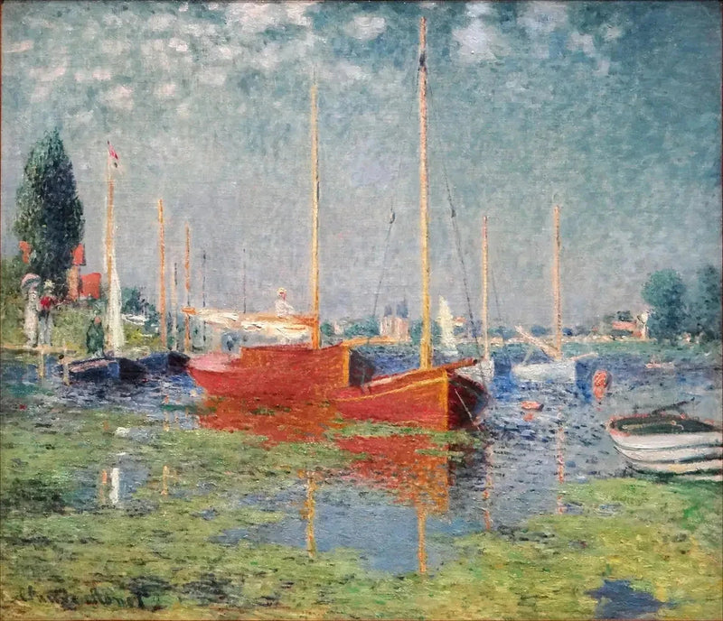 Argenteuil, Les Bateaux rouge W370 - Claude Monet