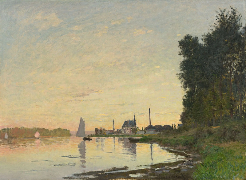 Argenteuil, fim de tarde - Claude Monet