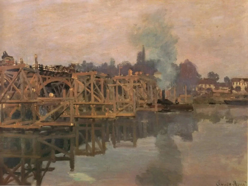 Argenteuil, a ponte em reparação W194 - Claude Monet