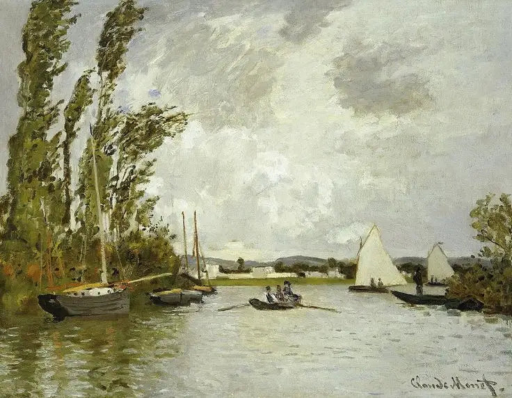 Argenteuil visto desde o pequeno braço do Sena - Claude Monet