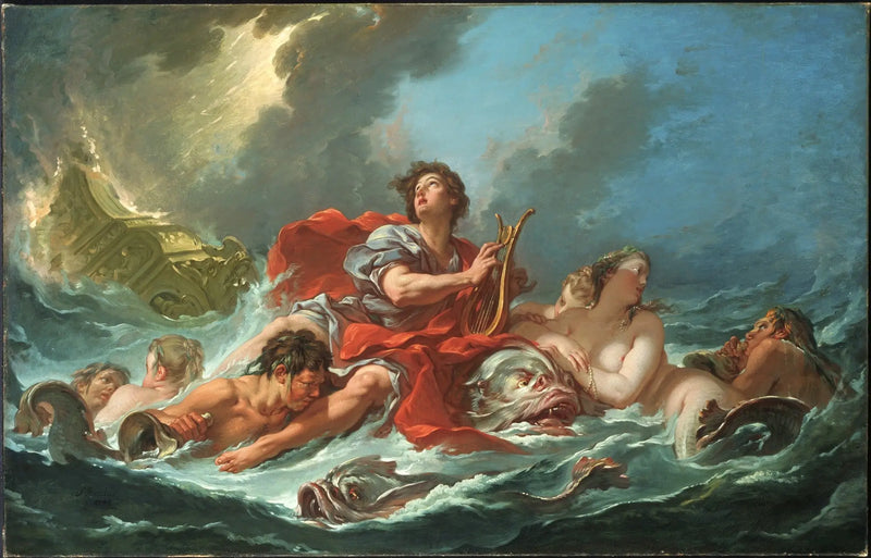 Arion sobre o Golfinho - François Boucher