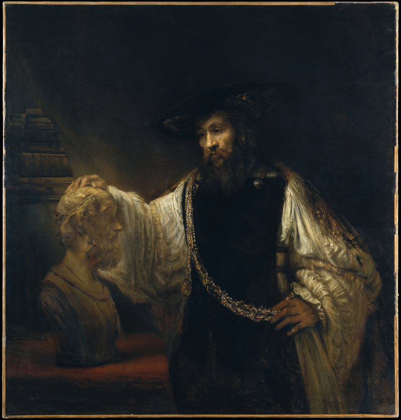 Aristóteles contemplando o busto de Homero - Rembrandt
