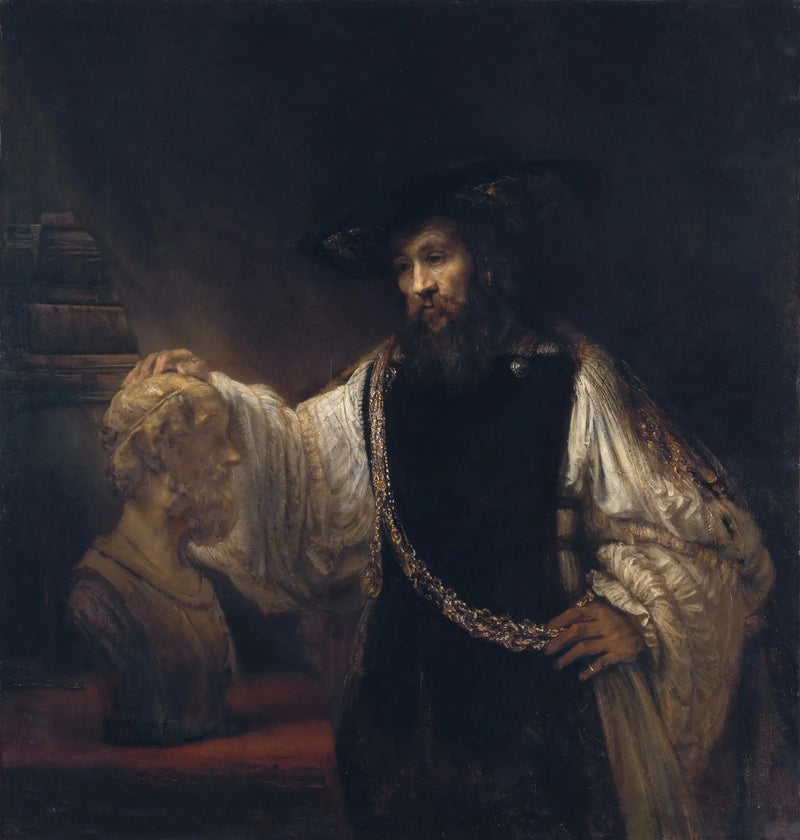 Aristóteles contemplando o busto de Homero - Rembrandt