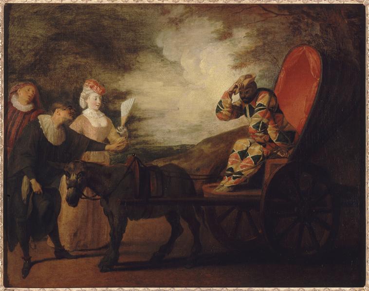 Arlequim imperador na lua - Antoine Watteau