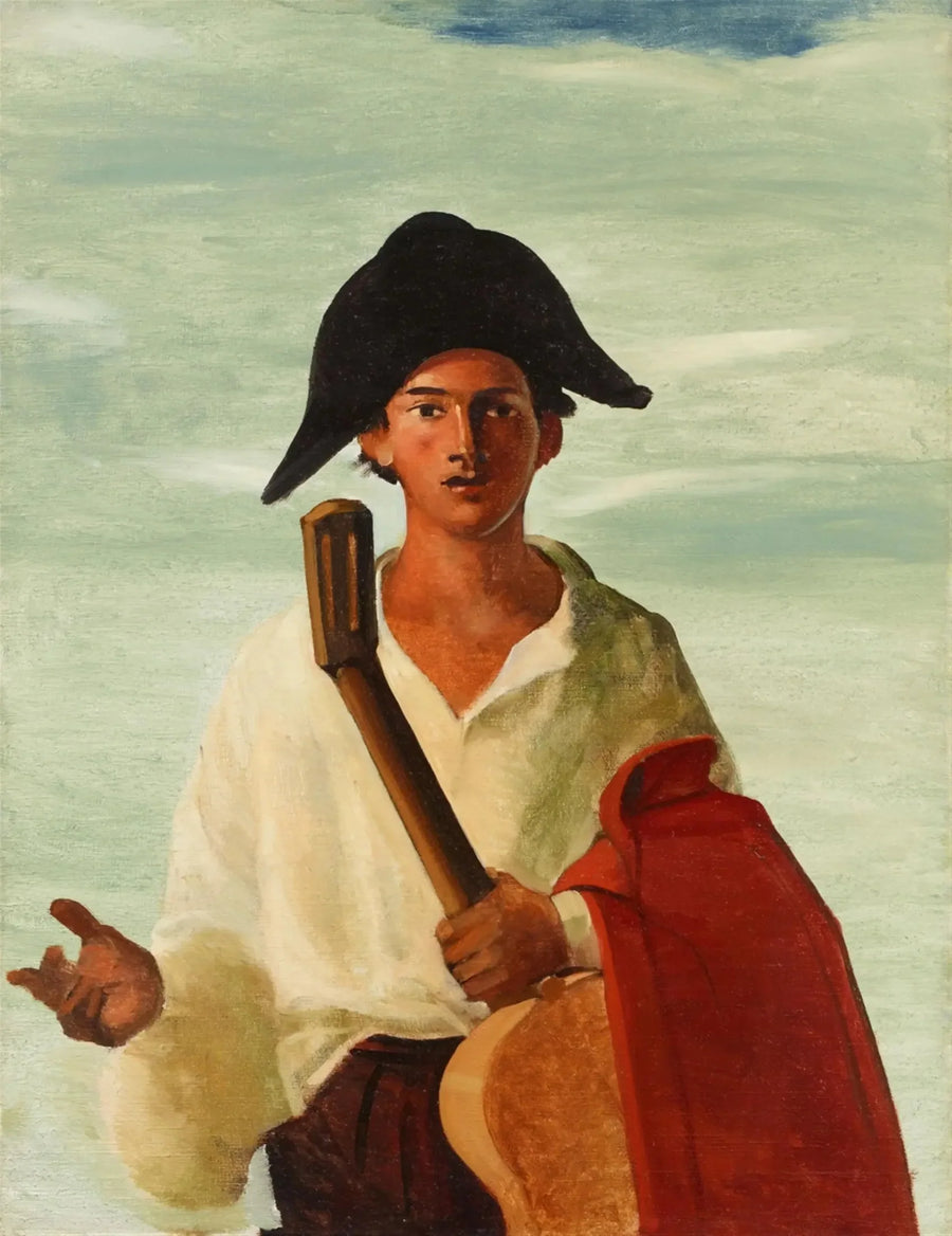 Arlequim segurando uma guitarra - André Derain