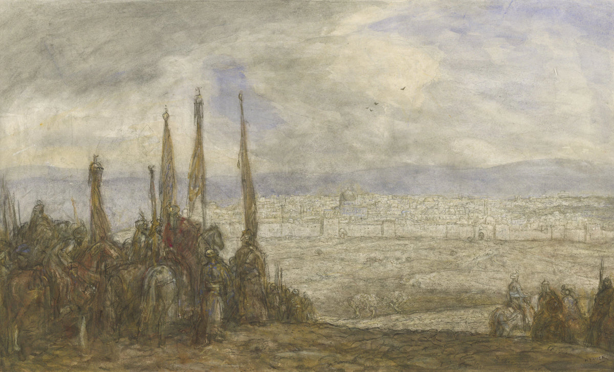 Exército turco em frente a Jerusalém - Marius Bauer