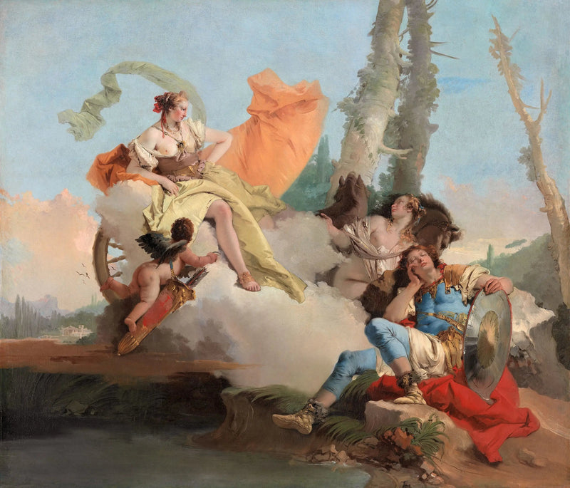 Armida encontra Rinaldo adormecido - Giovanni Battista Tiepolo
