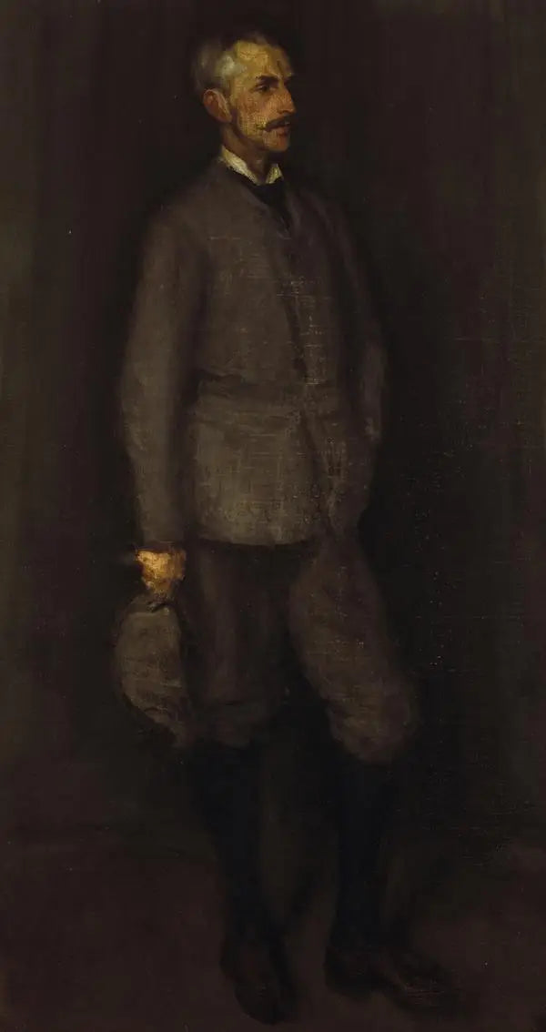 Arranjo em cinza e verde. Retrato de John James Cowan (1846 - 1936) - James Abbott McNeill Whistler