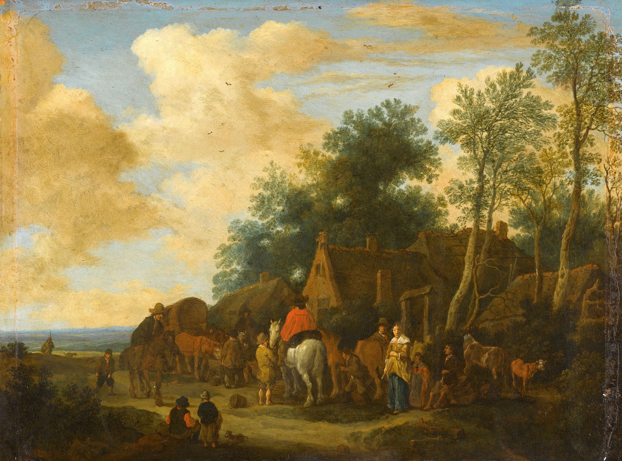 Arrêtez-vous dans une auberge - Pieter de Molyn