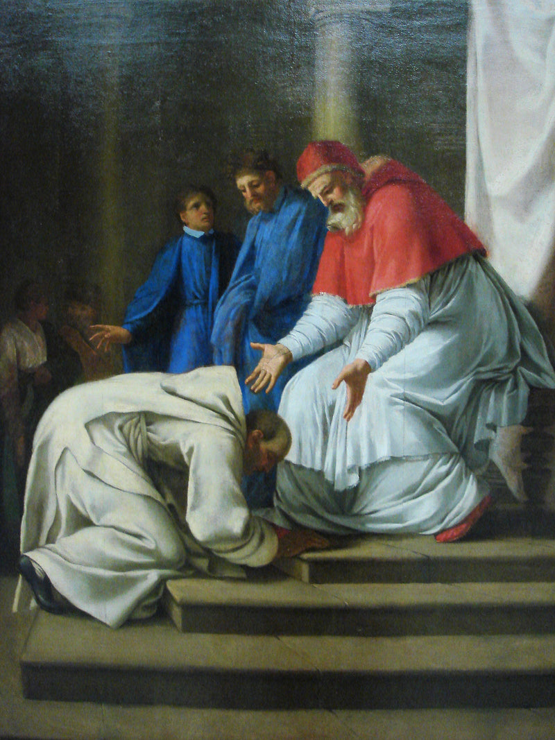 Chegada de São Bruno a Roma - Eustache Le Sueur