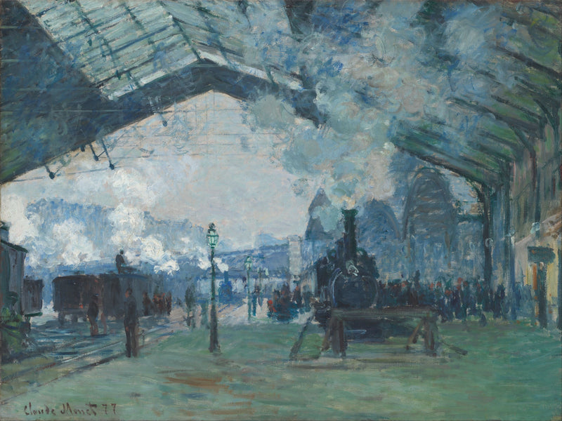 A estação Saint-Lazare, chegada de um trem - Claude Monet